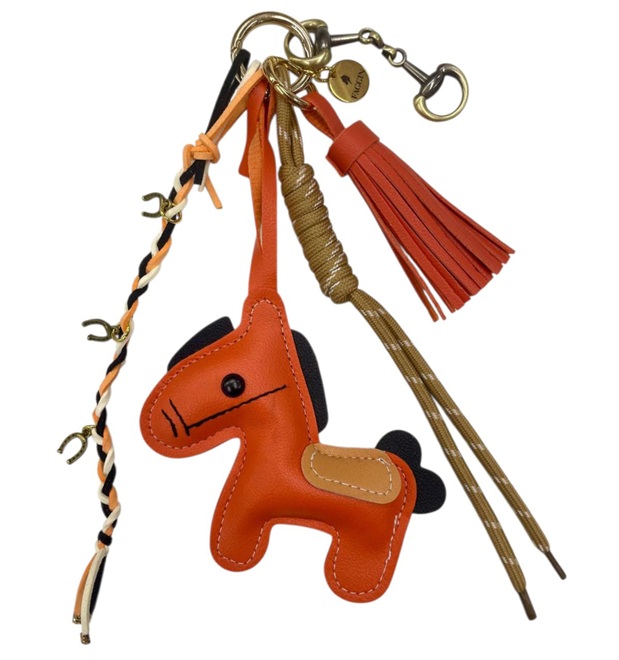 CHARM/ PORTACHIAVI NESTORINO ORANGE-BEIGE Portachiavi 